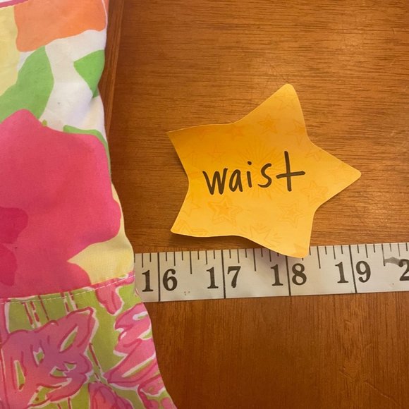 Lily Pullitzer size 8 tube dress sleeveless pink patchwork bottom bow tie back - Picture 5 of 9